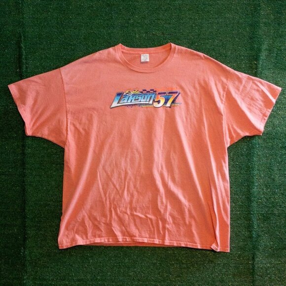 NASCAR KYLE LARSON YUNG MONEY DOUBLE SIDED GRAPHIC MENS SHIRT MELON SIZE XXXL - Picture 6 of 7